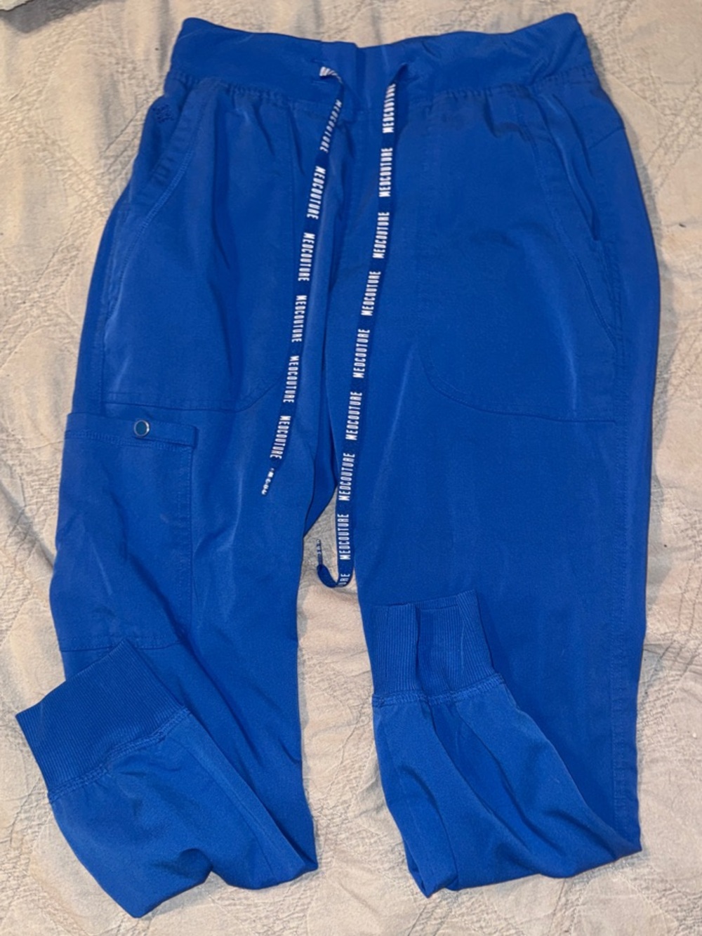 Medcouture Women’s Scrub Pant Joggers- Royal Blue